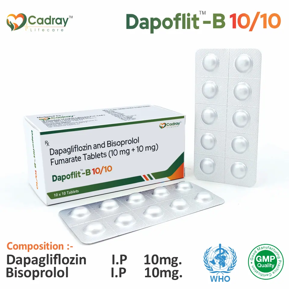 Dapagliflozin + Bisoprolol Tablet from Top Pharma